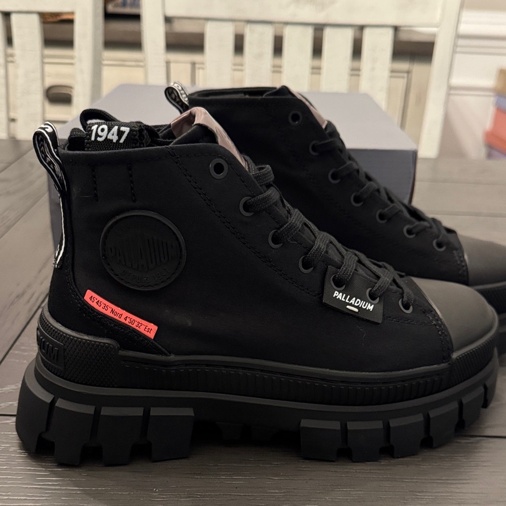 Palladium Black Ankle Boots - Picture 2 of 5